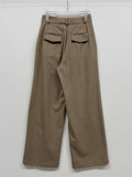 [wool30%/FW] Twill Wool High-Waist Slacks
