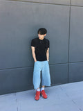 Foil Carpenter Bermuda Denim Pants