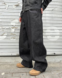 Spider denim pants