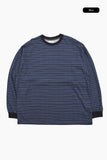 Stone stripe long sleeve tee