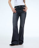 PRTN)High-rise slim flare jeans
