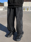 Wrinkle Washing Dark Balloon Denim PT