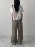 [Setup Available] Blan Two-Tuck Wide Slacks