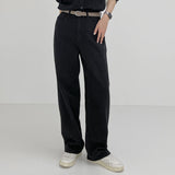 Slab Denim Wide Pants