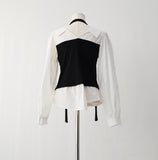 Merhi Layered Blouse Tie Set