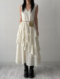 Bohemian Tiered Sleeveless Long One Piece