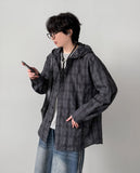Maria Check Hood Shirts