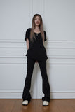 tight boots-cut jeans