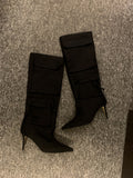 PerinBam Vintage Cargo Long Boots