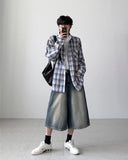 Exi Wide Bermuda Denim