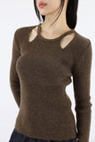Jennifer open shoulder knit