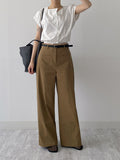 Banding Crop Short Sleeve Blouse