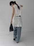 Punching Lace Knit Skirt
