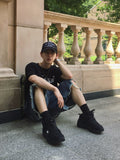 Checka Dirty Oil Bermuda Denim Pants