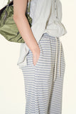 Eronis striped banding pants