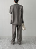 [FW/Setup Available] Conte Pintuck Wide Slacks