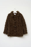 (W) Curly Duffle Fur Coat