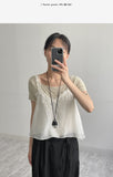 Jelly boat neck short sleeve t-shirt