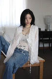 Flower multi-chain necklace