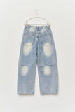 Brick Brushed Wide Denim