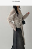Enne Alpaca V-Neck Loose-Fit Cardigan
