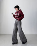 Beryl Gray Wide Denim