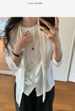 Biolle Tie Cardigan T-shirt