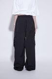 nylon pintuck carge pants