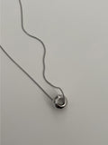 [Titanium] Pinball Drop Layered Necklace