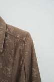 (W) Flower Jacquard Soft Jacket