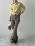 Pomi V-neck Crop Knit