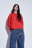 logo print denim