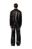 LEATHER BIKER JACKET