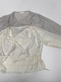 Drape Color Matching Loose Fit Blouse