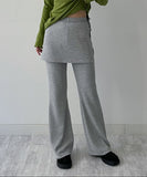 [FW] Pierre Ribbed Wrap Bootcut Pants