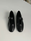 Peanut Buckle Mary Jane Flat Shoes