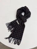 Wool check muffler