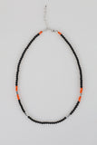 Orange bead necklace