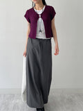 Bintz Two-Button Short Sleeve Knit Vest