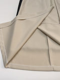 Two-buckle wrap H-line long skirt