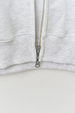 Minit Cropped Zip Hoodie