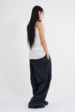 Lace gauze frill sleeveless