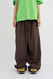 Window check pajama pants