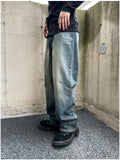 Kane Teen Washing Wide Denim Pants