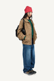Glow High-Neck Suede Jacket