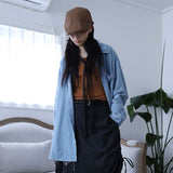 Lil over denim shirt