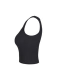 (W) CHEST METAL LOGO SLEEVELESS