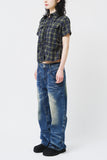 (W) Two Checked Shirt