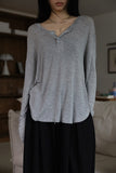 Up down button t-shirt