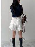 Wave pleated see-through T-shirt